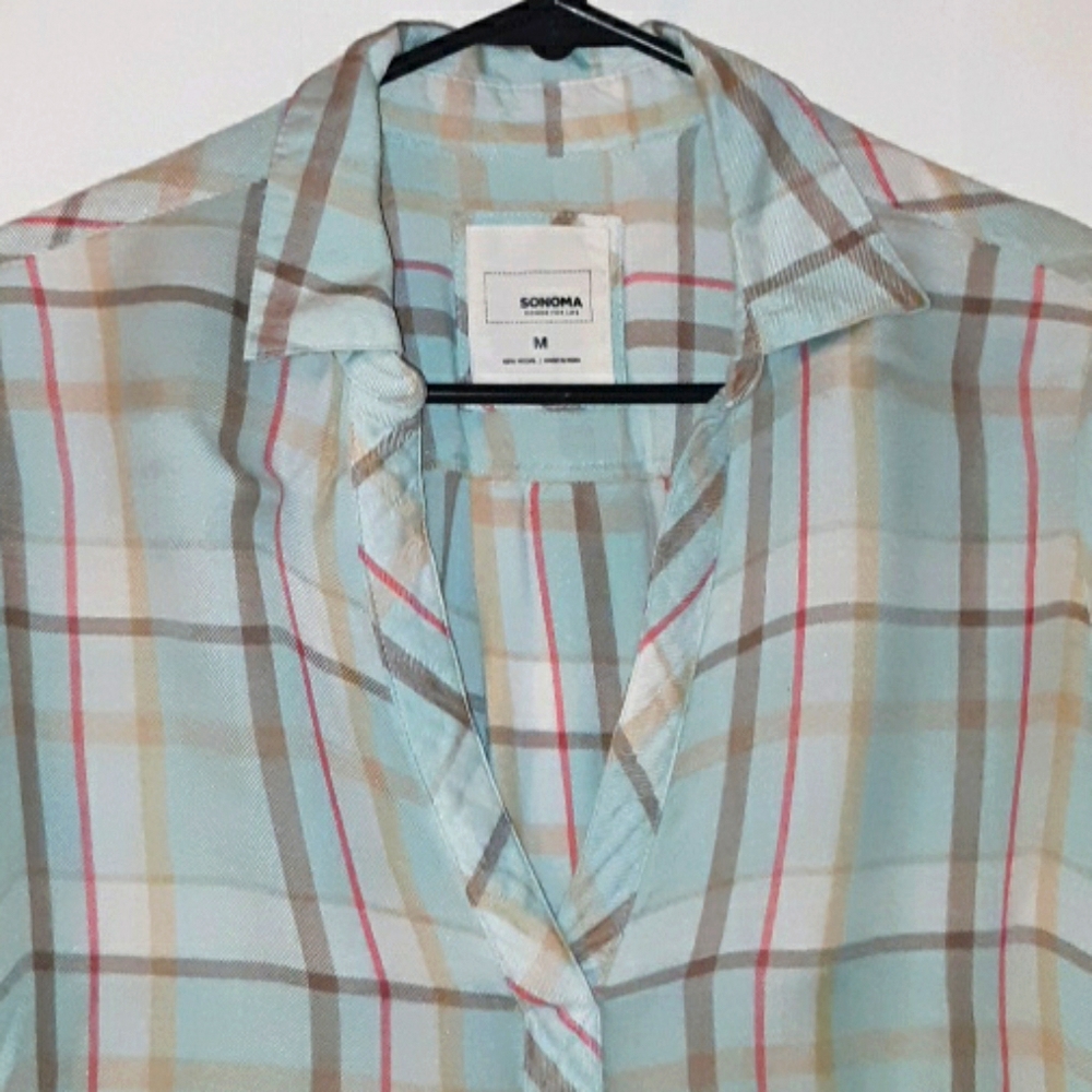 V neck soft pullover flannel